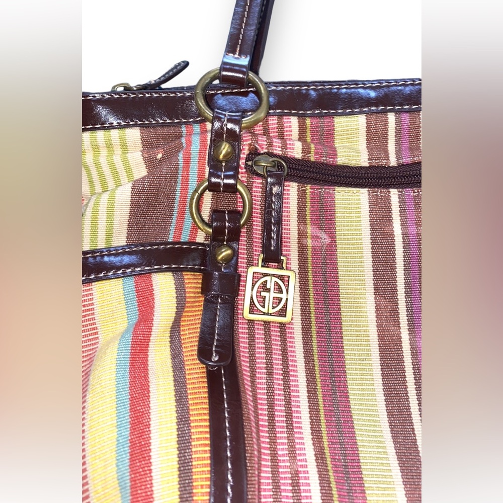 Giani Bernini multicolored striped purse - Picture 6 of 10